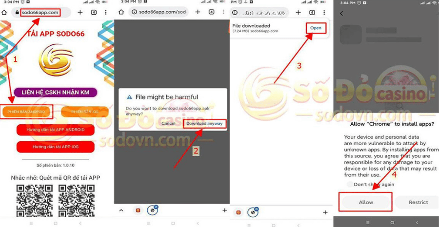 tai app sodo trên hệ điều hành android